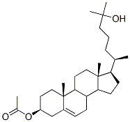 25-羟基胆甾-5-烯-3BETA-基乙酸酯 结构式