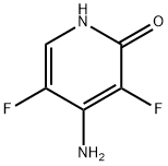 4-胺基-3,5-二氟吡啶-2(1H)-酮 结构式