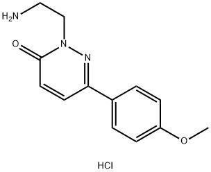 2-(2-氨基乙基)-6-(4-甲氧苯基)哒嗪-3-酮盐酸盐 结构式