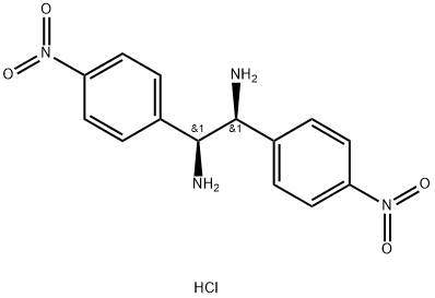 (1S, 2S)-1,2-双(4-硝基苯基)乙二胺二盐酸盐 结构式