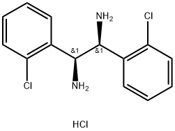 (1S, 2S)-1,2-双(2-氯苯基)乙二胺二盐酸盐 结构式