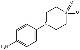 4-(4-氨苯基)硫代吗啉-1,1-二氧化物 结构式
