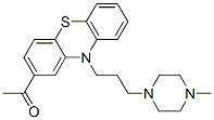 2-Acetyl-10-[3-(4-methylpiperazino)propyl]-10H-phenothiazine 结构式