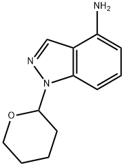 1-(TETRAHYDRO-2H-PYRAN-2-YL)-1H-INDAZOL-4-AMINE 结构式