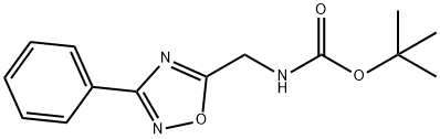 TERT-BUTYL (3-PHENYL-1,2,4-OXADIAZOL-5-YL)METHYLCARBAMATE 结构式