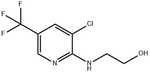 2-[[3-氯-5-(三氟甲基)-2-吡啶基]氨基]乙醇 结构式