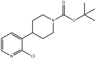 1,1-二甲基乙基 4-(2-氯-3-吡啶基)-1-哌啶甲酸酯 结构式