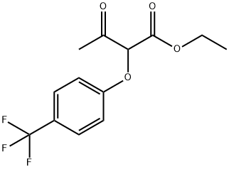 3-氧代-2-(4-(三氟甲基)苯氧基)丁酸乙酯 结构式