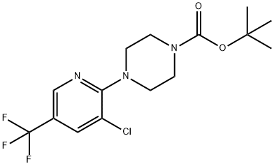 4-[3-氯-5-(三氟甲基)-2-吡啶基]-1-哌嗪甲酸1,1-二甲基乙酯 结构式