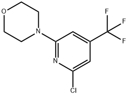 4-(6-Chloro-4-(trifluoromethyl)pyridin-2-yl)-morpholine 结构式