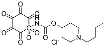 (1-butyl-3,4,5,6-tetrahydro-2H-pyridin-4-yl) N-(2-heptoxyphenyl)carbam ate chloride 结构式