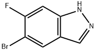 5-溴-6-氟-1H-吲唑 结构式