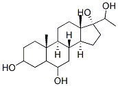 pregnane-3,6,17,20-tetrol 结构式