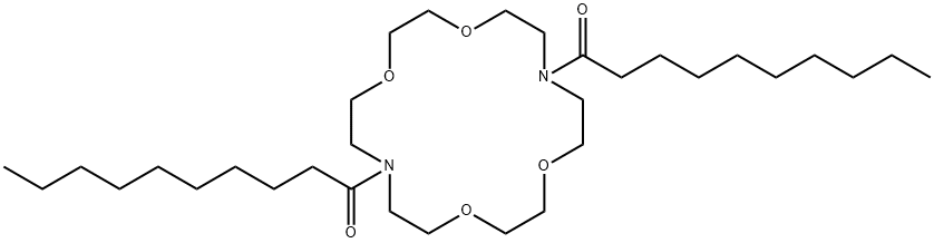 1,4,10,13-Tetraoxa-7,16-diazacyclooctadecane, 7,16-bis(1-oxodecyl)- 结构式