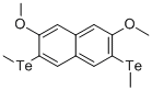 2,7-DIMETHOXY-3,6-BIS(METHYLTELLURO)-NAPHTHALENE 结构式