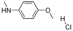 N-甲基-P-氨基苯甲醚盐酸盐 结构式