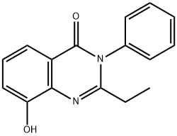 4(3H)-Quinazolinone,  2-ethyl-8-hydroxy-3-phenyl- 结构式