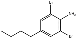 2,6-二溴-4-丁基苯胺 结构式