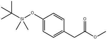 4-叔丁基二甲基硅烷基氧基苯乙酸甲酯 结构式