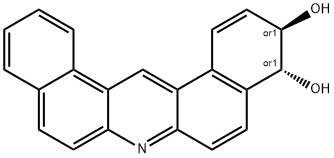 Dibenz(a,j)acridine-3,4-diol, 3,4-dihydro-, trans- 结构式