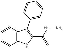 3-苯基-1H-吲哚-2-卡巴肼 结构式