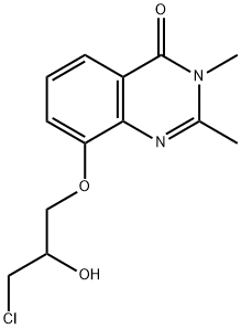 4(3H)-Quinazolinone,  8-(3-chloro-2-hydroxypropoxy)-2,3-dimethyl- 结构式
