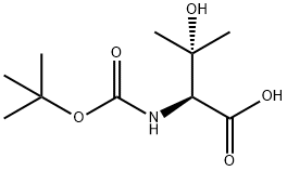 N-BOC-3-羟基-DL-缬氨酸 结构式