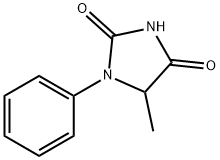 5-甲基-1-苯基咪唑烷-2,4-二酮 结构式