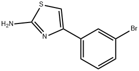 2-氨基-4-(3-溴苯基)噻唑 结构式