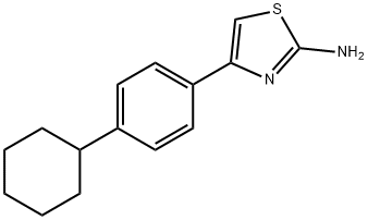 4-(4-环己基苯基)-1,3-噻唑-2-胺 结构式