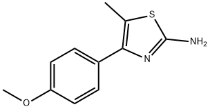 4-(4-甲氧基苯基)-5-甲基噻唑-2-胺 结构式