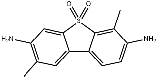 2,6-Dimethyl-3,7-diaminodibenzothiophene-5,5-dioxide 结构式