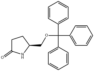 (S)-(+)-5-(三苯甲基氧代甲基)-2-吡咯烷酮 结构式