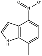 7-甲基-4-硝基-1H-吲哚 结构式