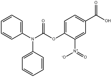 地氯雷他定,2-硝基-4-羧基苯基-N,N-氨基甲酸二苯酯 结构式