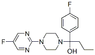 alpha-(4-fluorophenyl)-4-(5-fluoro-2-pyrimidinyl)-1-piperazine butanol 结构式