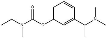 乙基(甲基)氨基甲酸[3-[1-(二甲氨基)乙基]苯基]酯 结构式