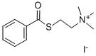 碘化苯甲酰硫代胆碱 结构式
