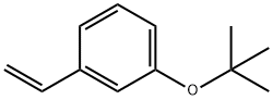 间叔丁氧基苯乙烯 结构式