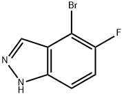 4-溴-5-氟-1H-吲唑 结构式