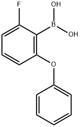 2-FLUORO-6-PHENOXYPHENYLBORONIC ACID 结构式