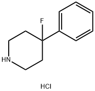 4-Fluoro-4-phenylpiperidine hydrochloride 结构式