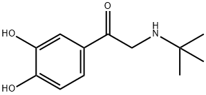1-(3,4-二羟基苯基)-2-[(叔丁基)氨基]乙酮 结构式