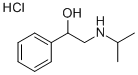 2-异丙基氨基-1-苯基乙醇盐酸盐 结构式