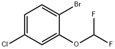 1-Bromo-4-chloro-2-(difluoromethoxy)benzene 结构式