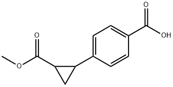 4-(2-(甲氧基羰基)环丙基)苯甲酸 结构式