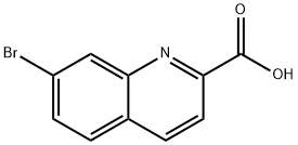 7-溴喹啉-2-羧酸 结构式