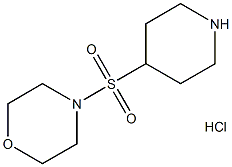 4-(哌啶-4-基磺酰基)吗啉盐酸盐 结构式