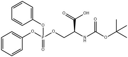 BOC-O-DIPHENYLPHOSPHO-L-SERINE 结构式