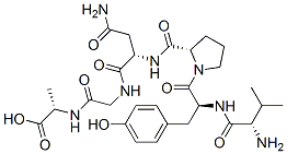 valyl-tyrosyl-prolyl-asparaginyl-glycyl-alanine 结构式